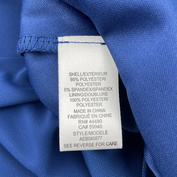 AFRM Skirt XL Blue Mesh Midi Pull On Stretch Lined Lightweight Rave Clubwear - Picture 9 of 10